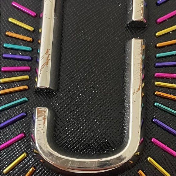 Marc Jacobs The Confetti Snapshot Crossbody Bag with Pink Strap - Picture 3 of 9